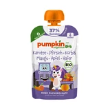 Piure Bio din Morcov, Piersica, Dovleac, Mango, Mar si Ovaz, 6 luni+, 100 g, Pumpkin Organics