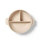 Siliconenbordje met zuignap en deksel, beige, vanaf 6 maanden, Babyono