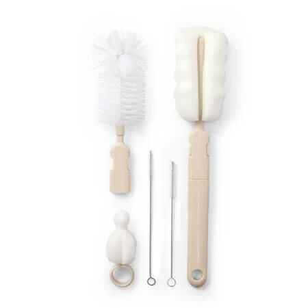 Flaschen- und Saugerbürsten-Set, Creme, Babyono