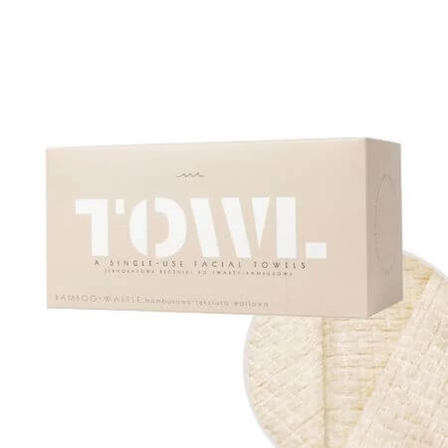 Bamboo Disposable Face Towels, XXL Pack, 80 Count, Towl