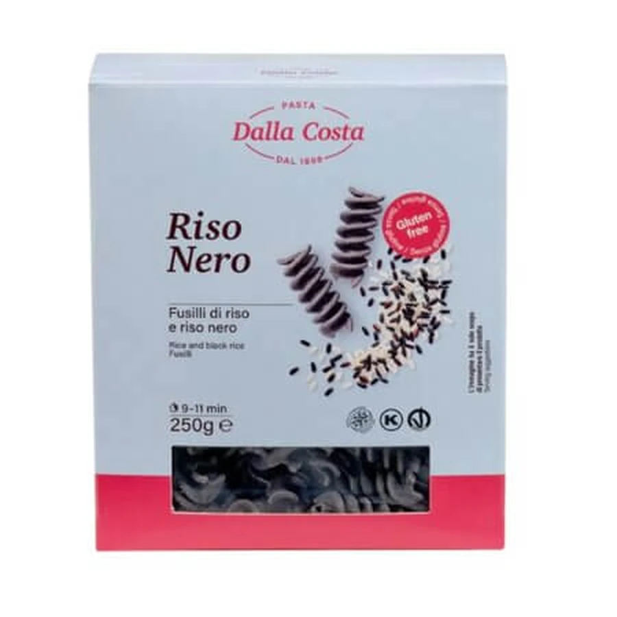 Fusilli aus schwarzem und weißem Reis, 250 g, Dalla Costa