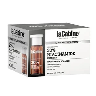 Ampullen gegen Pigmentflecken mit Niacinamid und Vitamin C: Fortschrittlicher 30-prozentiger Niacinamid-Komplex, 10 x 2 ml, La Cabine