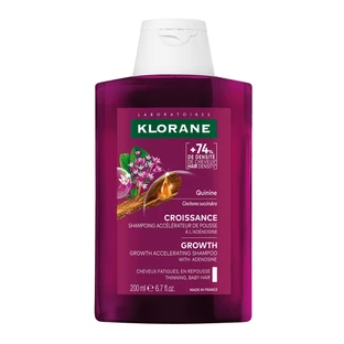 Shampoing stimulant la pousse des cheveux à l'adénosine et à la quinine, 200 ml, Klorane