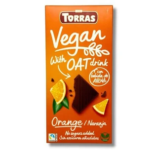 Ciocolata cu extract de ovaz si portocala, 100 g, Torras