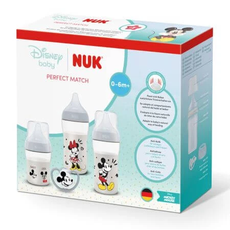 Perfektes Set, Disney Mickey Mouse, 0–6 Monate, Nuk