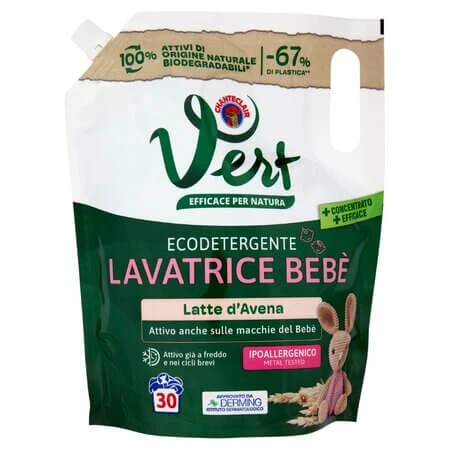 Vert Hafermilch-Babywaschlotion, 1,2 Liter, Chante Clair