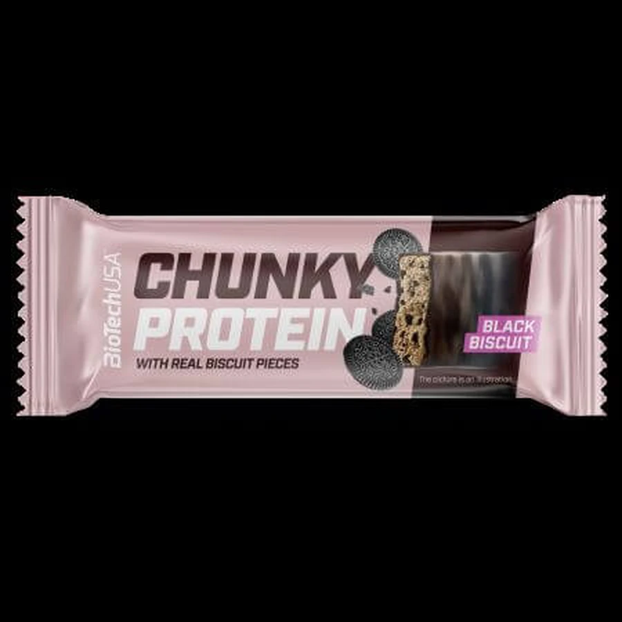 Chunky proteïnereep, Black Biscuit, 50 g, BioTechUSA