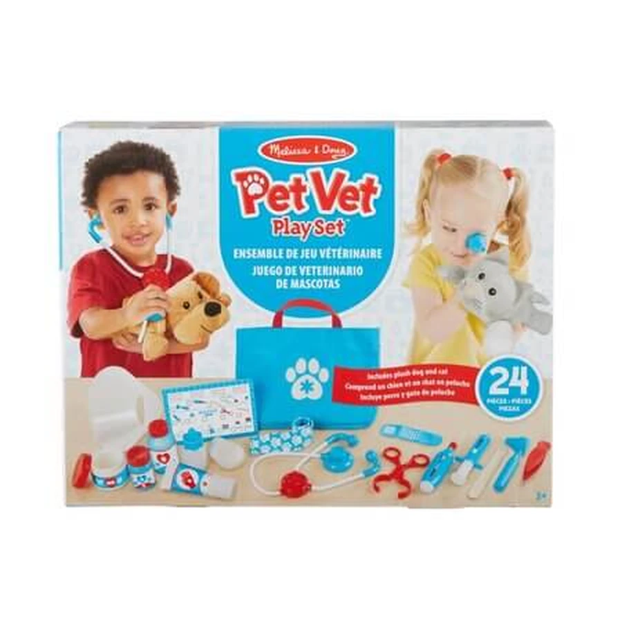 Set de joaca, Doctor Veterinar, 3 ani+, 24 piese, Melissa & Doug