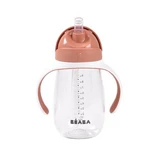 Cana cu pai din tritan, Terracotta, 8 luni+, 300 ml, Beaba