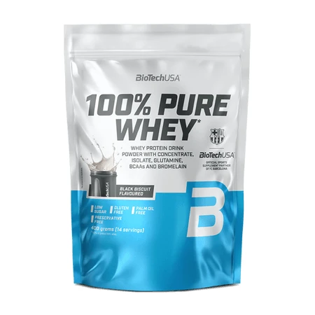 100 % reiner Molkenprotein-Shake, Black Biscuit, 400 g, BioTechUSA