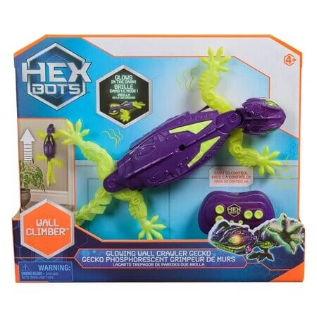Lila Klettergecko mit Fernbedienung, ab 4 Jahren, Hex Bots