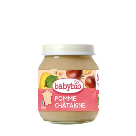 Bio-Püree, Äpfel und Kastanien, ab 6 Monaten, 130 g, BabyBio