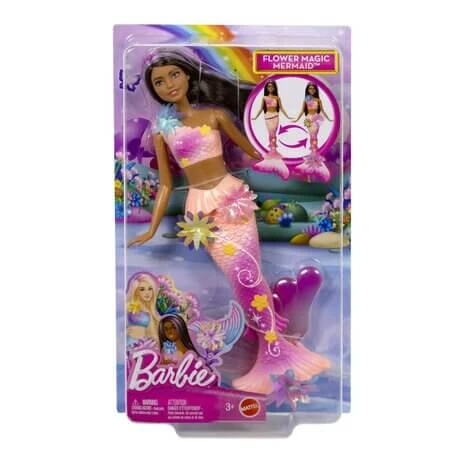 Barbie-Puppe, „Magic Flower Mermaid“, ab 3 Jahren, Mattel