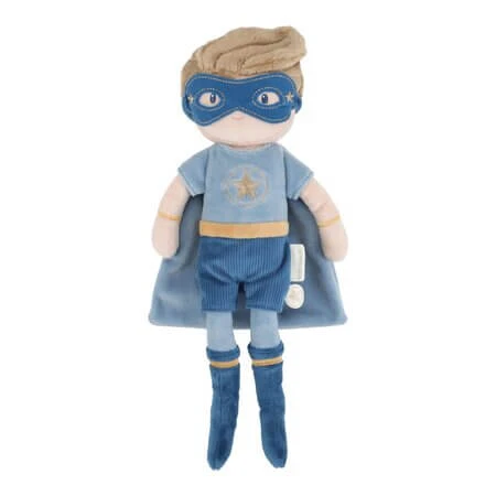 Jim, die Superhelden-Stoffpuppe, 35 cm, ab 12 Monaten, Little Dutch