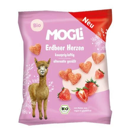 Bio-Maisflips mit Erdbeeren, 30 g, Mogli