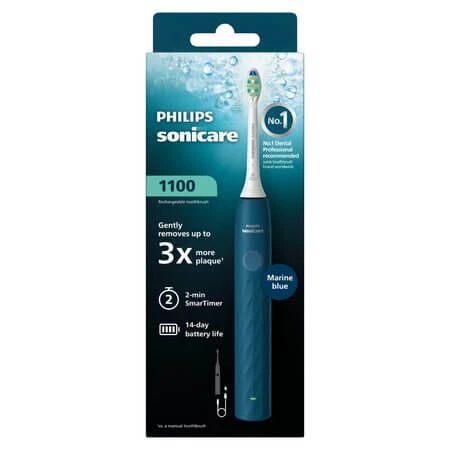 Philips Sonicare 1100 elektrische Zahnbürste, blau, HX3901/03