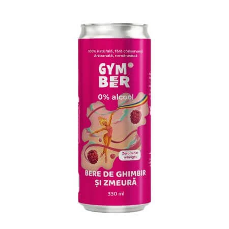 Ingwer-Himbeer-Bier, 0 % Alkohol, 330 ml, Rayam