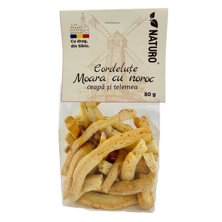 „Moara cu Noroc“ Zwiebel- und Telemea-Käse-Streifen, 80 g, Naturo
