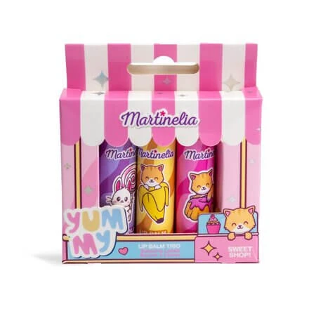 3er-Set Lippenbalsam, „Yummy“, ab 3 Jahren, Martinelia