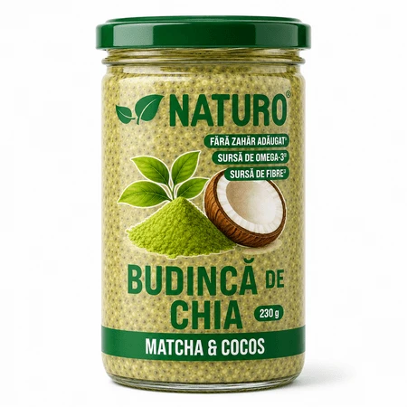 Matcha-Chia-Pudding, 230 g, Naturo