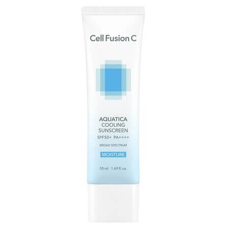 Aquatica Cooling Sonnencreme, LSF 50+ PA++++, 50 ml, Cell Fusion C
