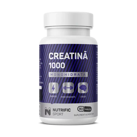 Creatine 1000-monohydraat, 90 tabletten, Nutrific