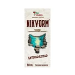 Sirop pentru eliminarea paraziților intestinali Nikvorm Bio Vitality, 3x60 ml, Hisimo