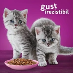 WHISKAS Junior Classic Selections, agneau, bœuf, poulet et volaille, aliments humides pour chats en sachets (en sauce), lot de 12 sachets de 85 g