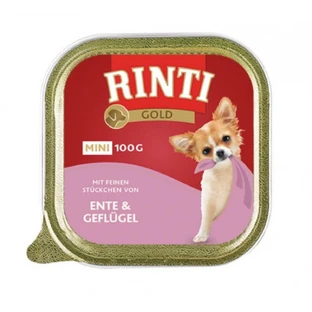 RINTI Gold, XS-S, Duck and Chicken, Grain-Free Canned Wet Dog Food (Pâté), 100g