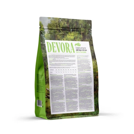 DEVORA Monoprotein, XS-XL, Lapin, croquettes pour chien sans céréales à protéine unique, 4 kg