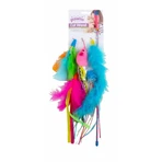 PAWISE Value Pack, speelgoedhengel voor katten, van stof, bevordert lichaamsbeweging, diverse kleuren