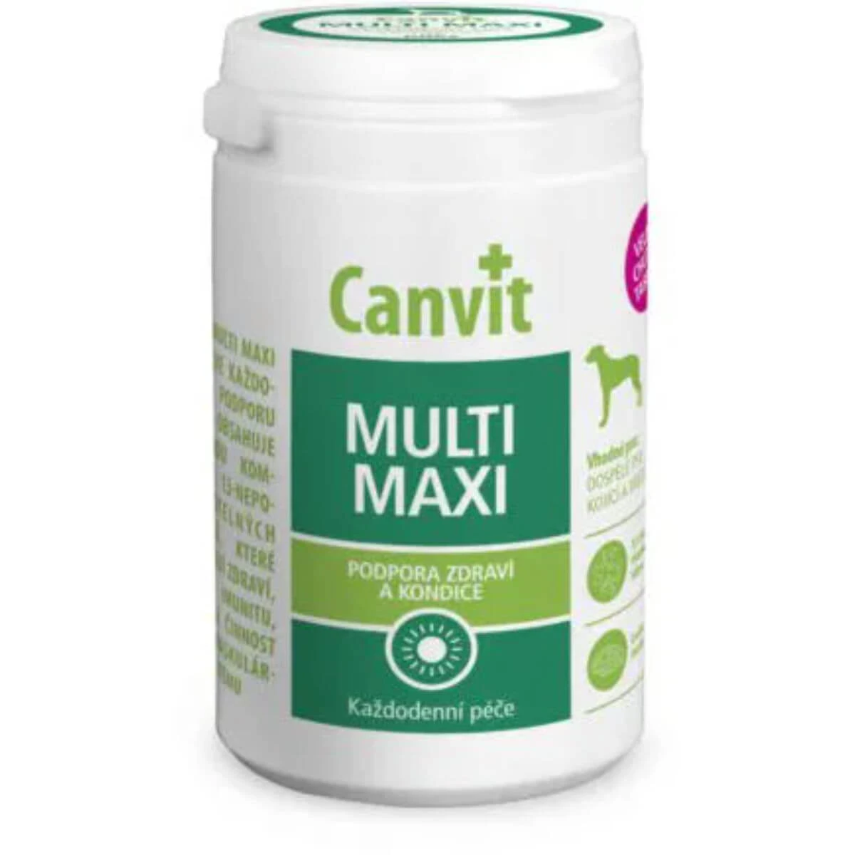 CANVIT Multi Maxi, M–XL, Multivitamine für Hunde, Flasche, 230 g