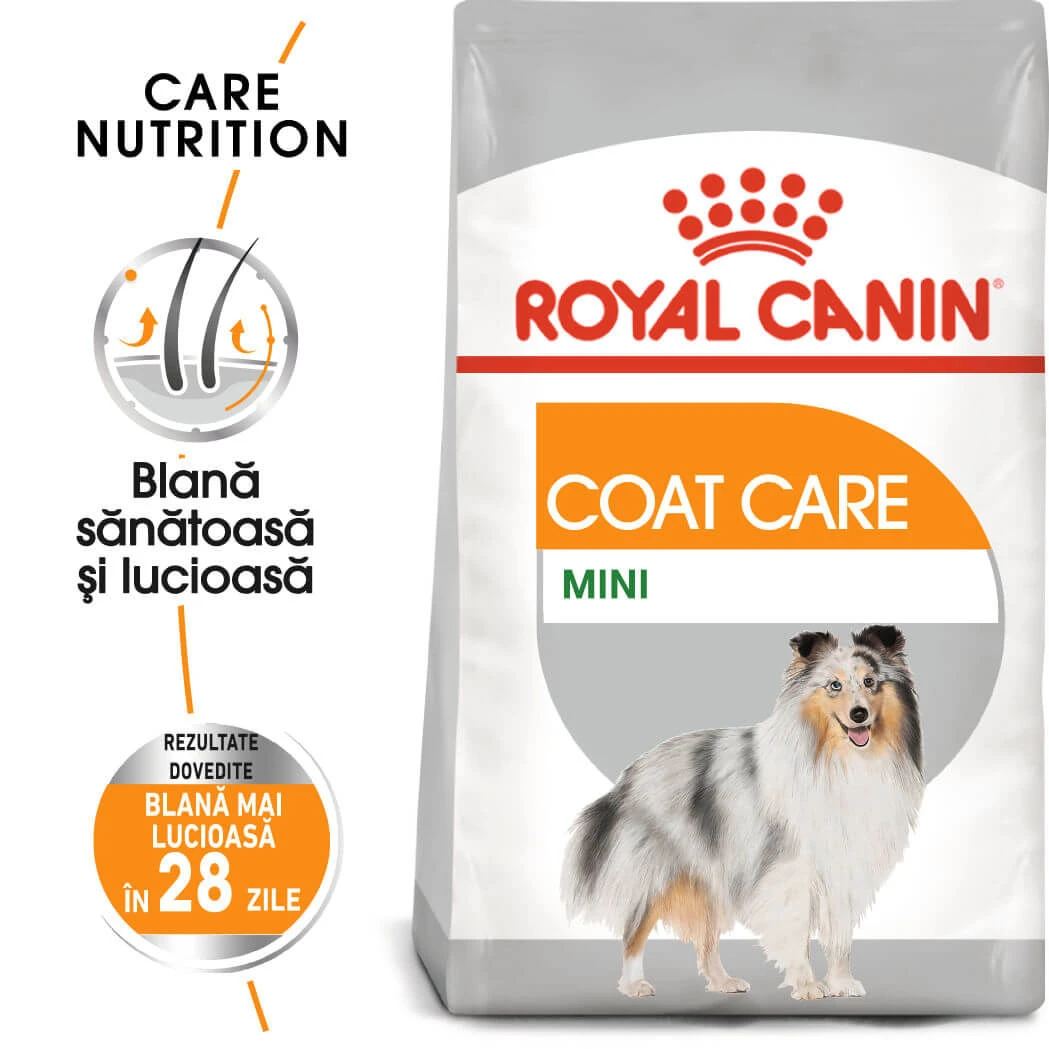 ROYAL CANIN Mini Coat Care Adult, Trockenfutter für Hunde, 3 kg