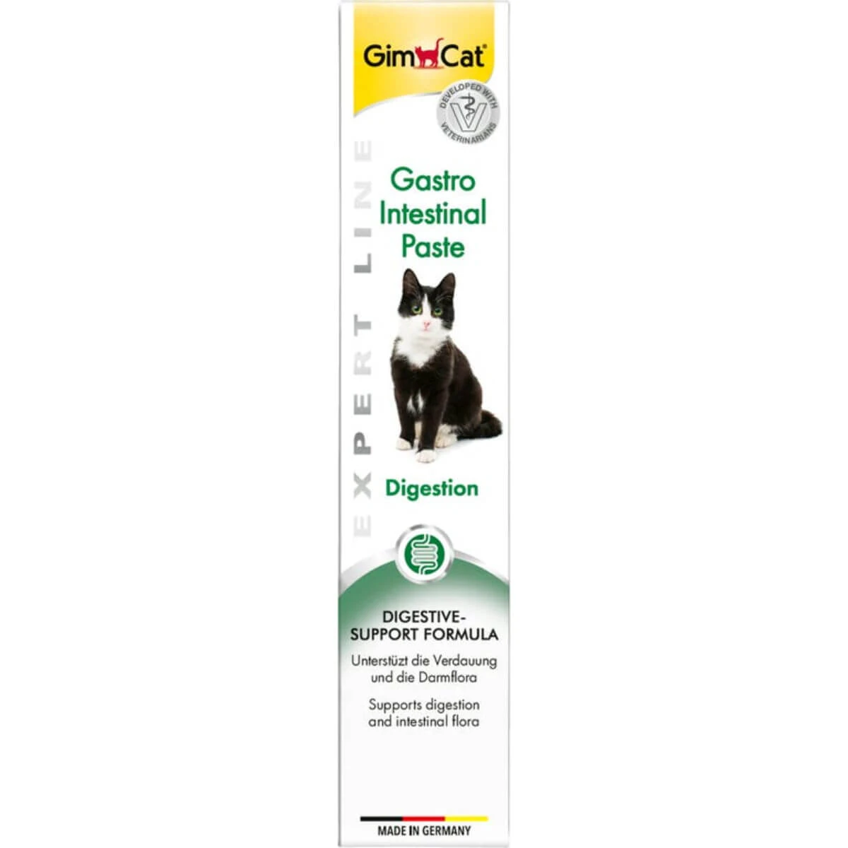 GIMCAT Gastro Intestinal Paste, funktionelle Belohnungspaste für Katzen, Verdauungssystem, (Topping), 50 g