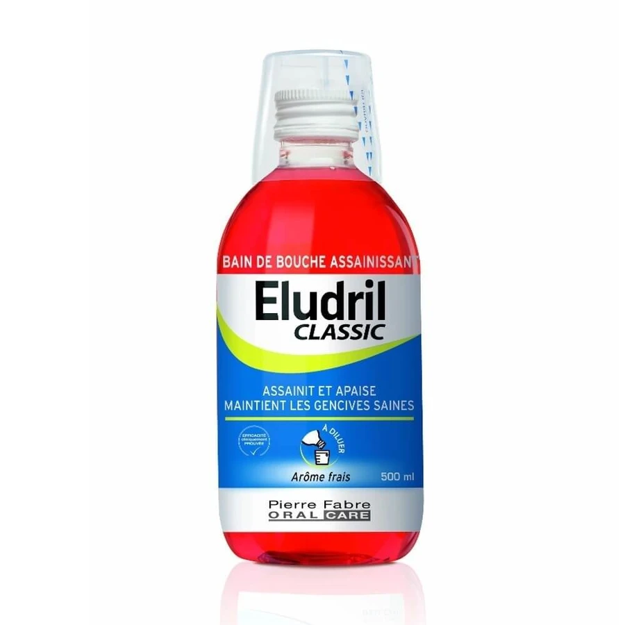 ELUDRIL Classic Soluție bucală pentru protecție calmantă și antibacteriană 500 ml