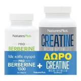 NATURES PLUS Pro Berberin 1500 mg, 60 Tabletten & kostenloses mikrooptimiertes Kreatin, 120 Kapseln