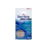 3M Steri-Strip selbstklebende Hautfixierungsstreifen (0,6 cm x 7,5 cm), 12 Stück.
