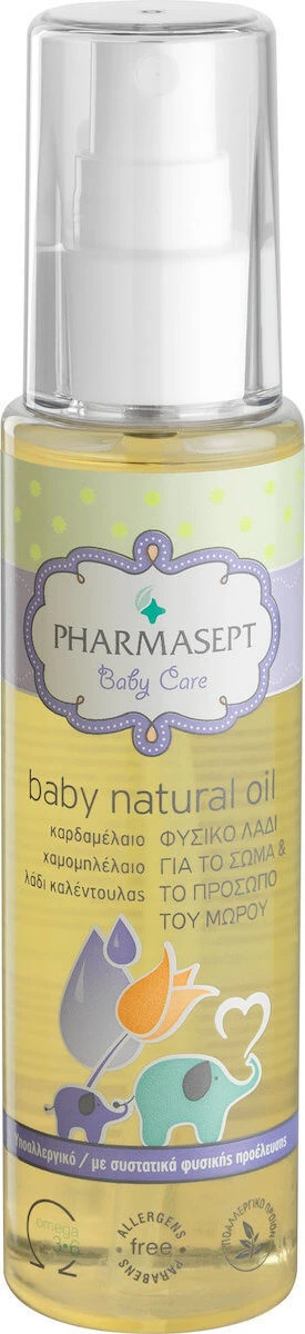 Pharmasept | Baby-Naturöl | Naturöl für Körper und Gesicht des Babys | 100 ml