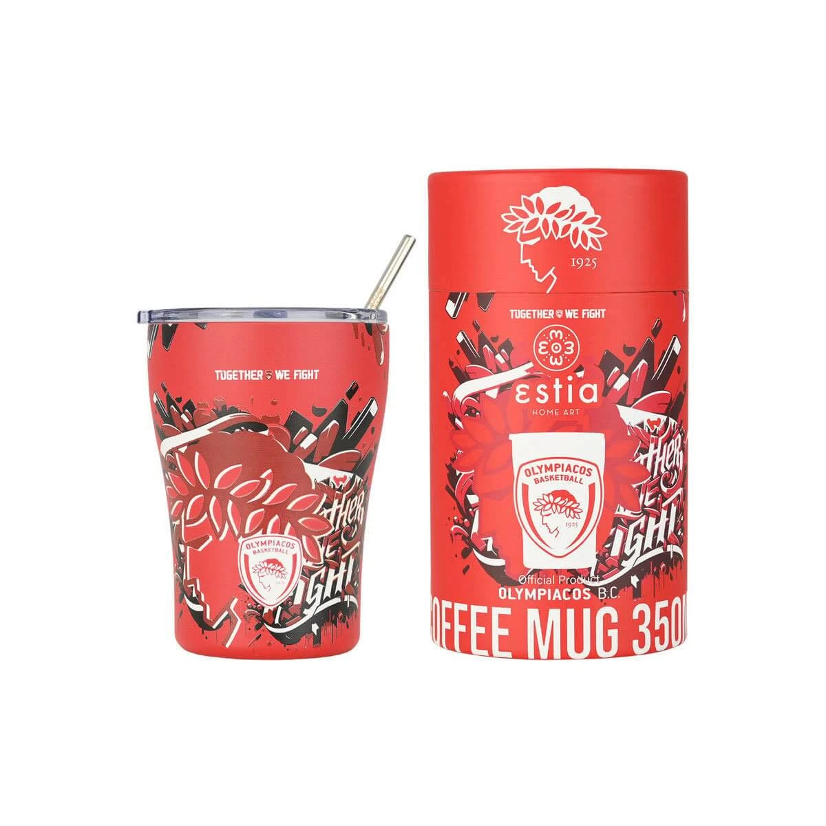 Estia | Thermobecher Olympiacos B.C. Edition „Together We Fight“ | 350 ml