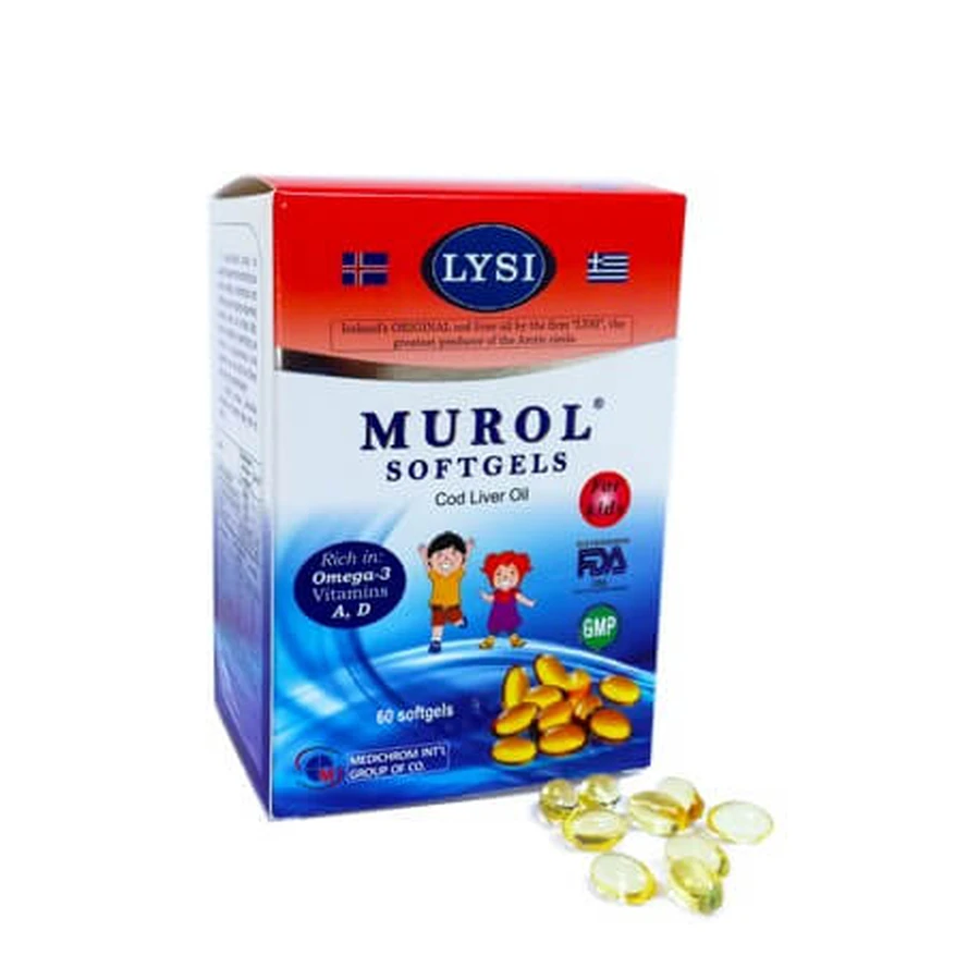 Medichrom | Murol Ulei de mur pentru copii | 60 capsule