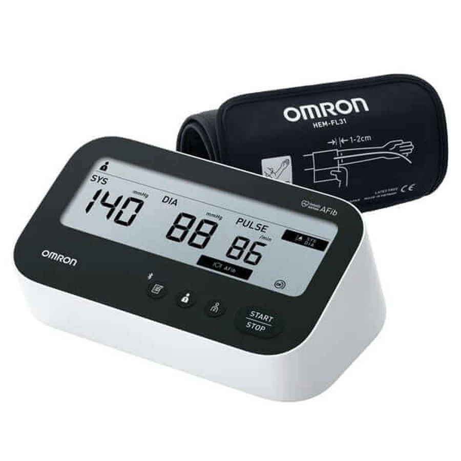 Omron | M4 Connect AFib – Tensiometru inteligent pentru braț | 1 buc.