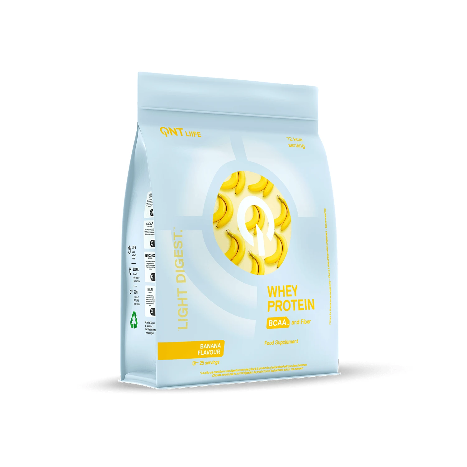 QNT | Light Digest Molkenprotein Banane | 500 g