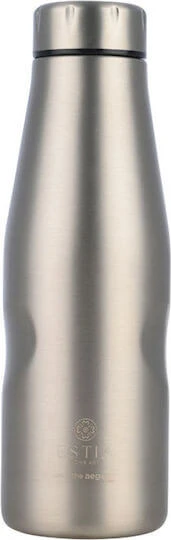 Estia | Reisetrinkflasche „Save The Aegean“ in Stahloptik | 500 ml