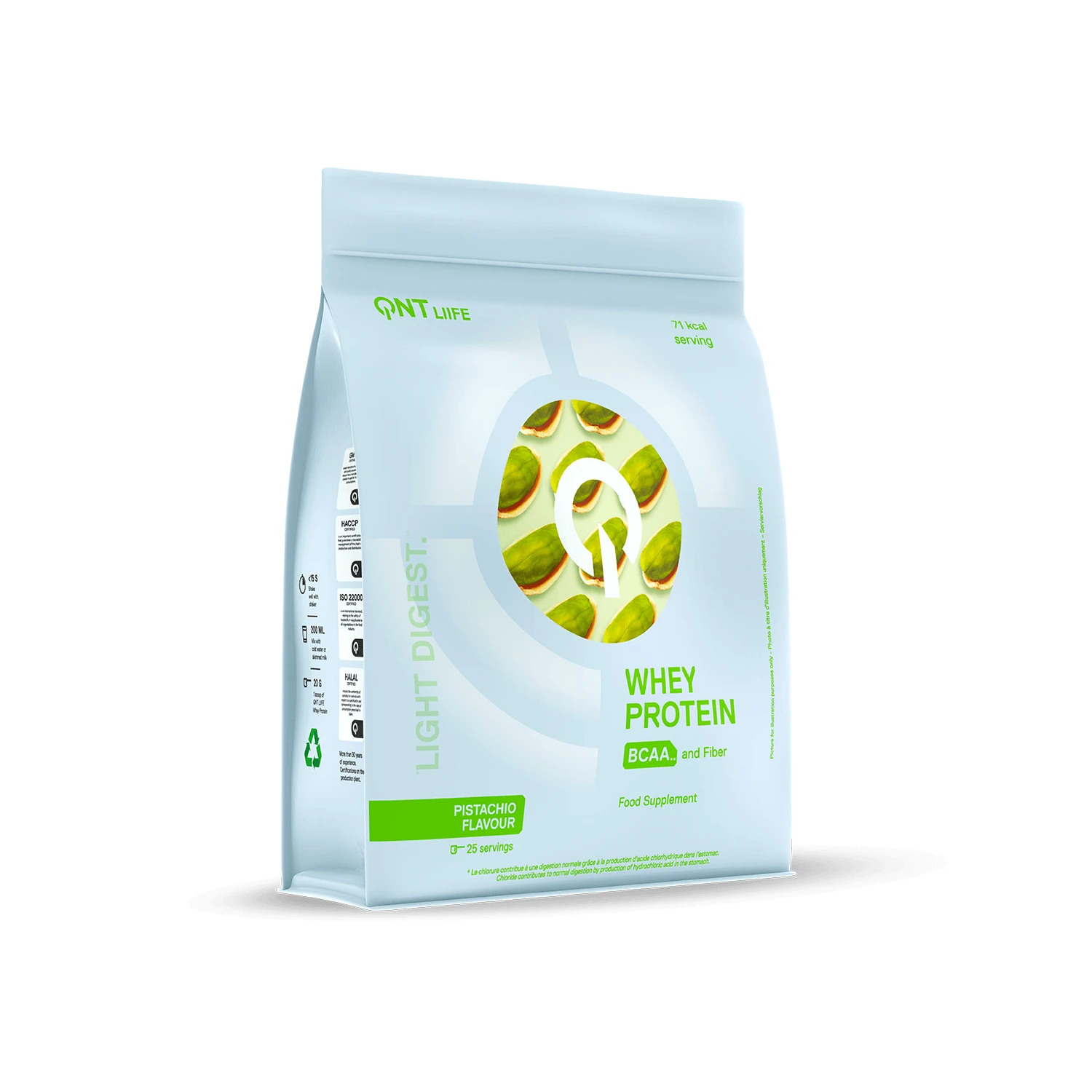 QNT | Light Digest Molkenprotein Pistazie | 500 g