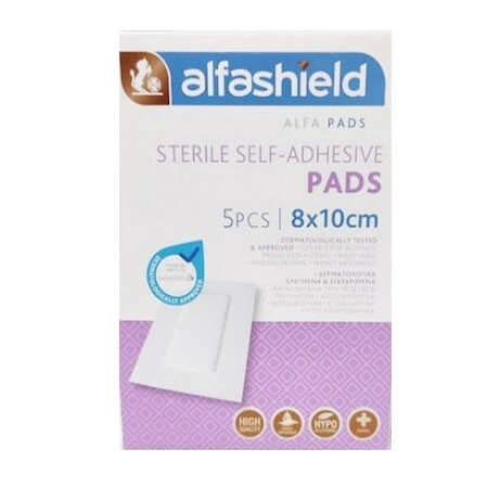 Alfashield | Sterile Heftpflaster, 8 x 10 cm | 5 Stück