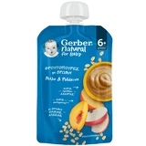 Gerber | Natural For Baby Fruchtpürees mit Haferflocken, Apfel und Pfirsich | 110 g