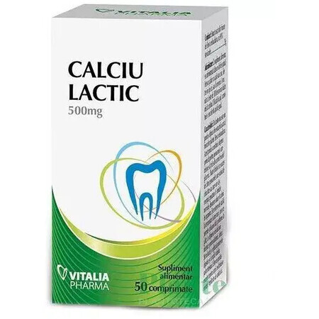 Calciu Lactic 50cpr Vitalia Pharma