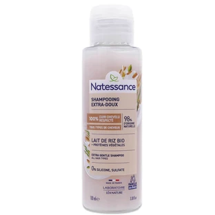 NATESSANCE EXTRA-ZACHTE BIOLOGISCHE RIJSTMELKSHAMPOO 100 ML