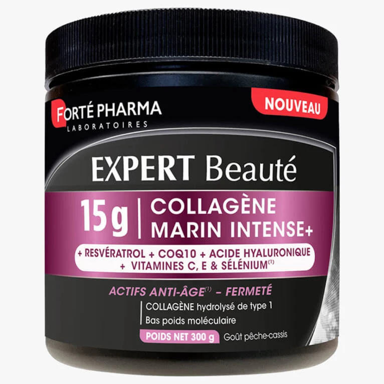 FORTE PHARMA BEAUTY EXPERT KOLLAGEN 15 G PFIRSICH UND SCHWARZE JOHANNISBEERE 300 G