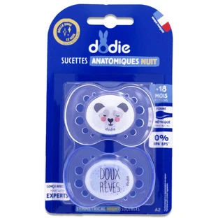 DODIE SUZETE ANATOMICE DE NOAPTE LUMINOASE +18 LUNI, SET DE 2